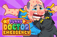 Hjälp patienter med tokiga nödfall och få dem att le i Funny Doctor Emergency