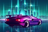 Biltrafikspel med futuristiskt tema