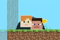 Ett roligt spel för 2 spelare i denna voxelvärld