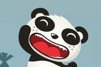 Denna söta panda fortsätter och fortsätter!