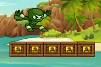 Hjälp Green Ninja att nå mållinjen