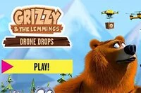 Drönarna lämnar paket vid Grizzys dörr