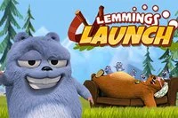Lemmings Launch är ett typiskt kanonspel
