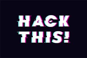 Texten HACK THIS!