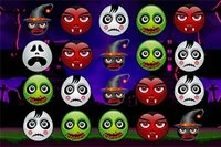 Länka Halloween-figurer i grupper om minst 3 för att eliminera dem