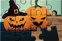 Avkopplande pusselspel med Halloween-tema