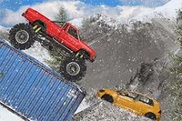 Spela monstertruck-spelet Hard Wheels Winter edition
