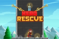 Hjälp hjälten att få skatten i det bästa spelet Hero Rescue!
