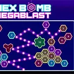 Färgglada hexagoner med siffror och lysande linjer i ett abstrakt mönster mot en mörk bakgrund