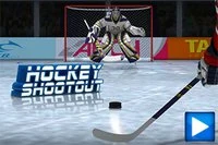Skjut pucken med kraft och precision och besegra målvakten!
