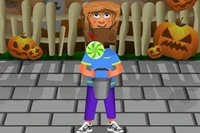 Horror Halloween är ett enkelt spel där en pojke befinner sig i mitten av