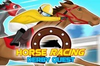 I spelet Horse Racing Derby Quest tävlar du som en ung jockey mot