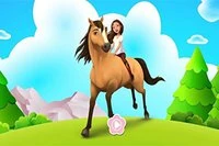 Hästlöpning 3D är ett roligt spel där du springer med hästar