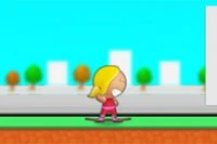 Skateboard är det denna modiga tjej älskar mest!