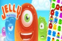 Utlys Jelly Madness i detta roliga gratis Match 3-pusselspel!