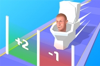 Gå med i Skibidi Clash 3D ett populärt parkourspel