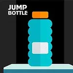 En illustration av en turkos flaska med orange lock och vit etikett på ett bord mot en mörk bakgrund