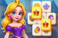 Gå in i det magiska kungariket i Kings & Queens Mahjong!
