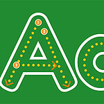 The game helps young children learn to write letters, numbers, shapes, animals, and other content