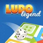 Ovanifrån vy av en färgglad spelbräda med tärning och spelpjäser på en blå bakgrund