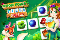 En magisk skog full av hemligheter väntar i Magic Forest Tiles Puzzle