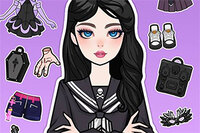 Skapa magiska stilar i Magical Diary: Paper Dress Up