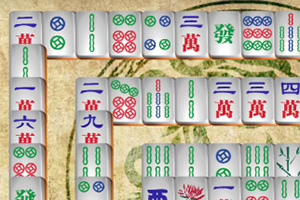 Mahjong Connect 2 Online Kakel med kinesiska tecken och symboler arrangerade i ett mönster