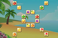 Hjälp apan att ta bort all frukt i detta Mahjong Connect-spel