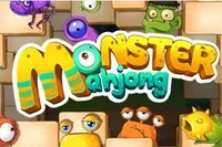 Matcha monsterinspirerade mahjongbrickor för att klara nivåer.