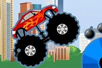 Monster Truck Destroyer är ett sidscrollande monstertruckspel