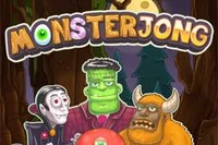 Monsterspäckat Mahjong Solitaire-spel för Halloween