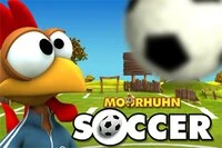 I Moorhuhn Football, styr den talangfulla tuppen Moorhuhn och hjälp honom med