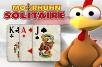 Moorhuhn Solitaire med patiens-tema