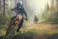 Detta är ett lutande cykelspel som sätter dina provningsfärdigheter på