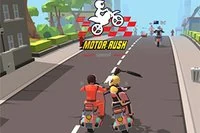 Kör nerför gatan och tävla om första plats i detta roliga online racing spel