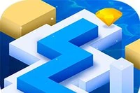 Zigzagga nerför banan i detta gratis online-reaktionsspel!