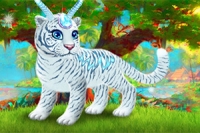 Ta hand om en fantasitigri i detta magiska makeover-spel