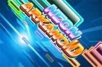 Roligt Arkanoid-spel i Neonstil