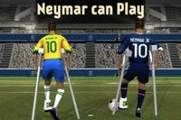 Neymar är lite skadad, men han vill fortfarande spela!