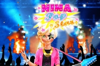 Hjälp nykomlingen och popstjärnan Nina att förbereda sig för en show i