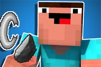 Nooben bestämde sig för att trolla i Minecraft och tog sig till Pro:s hus