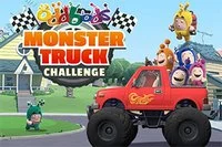 Styr din Oddbods monstertruck för att nå flaggan