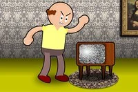Fortsätt slå på TV:n tills den går sönder