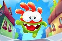 Om Nom: Run är ett springande spel på Nomvilles tuffa gator