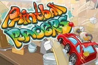 Besegra alla racers medan du bombarderas med färgbollar!