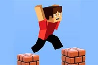 Navigera genom farliga Minecraft-landskap i detta 3D parkourspel!