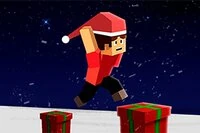 Utför häftiga stunts i Parkour Block Christmas