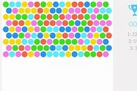 Bubble Shooter-spel med minimalistisk design