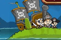 Ett piratskepp har just siktats ute till havs