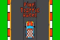 Undvik bilar och kom längre i Pixel Traffic Racer